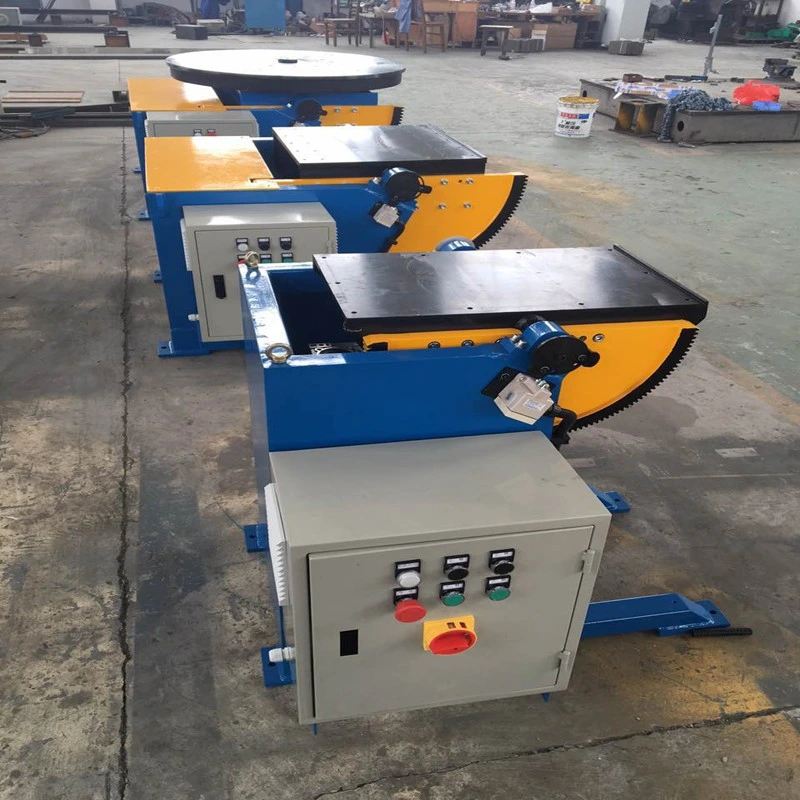 Welding Positioner Turning Table 2 Axis Flipping Cantilever Drop Center Type Heavy Light Loading